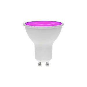 7W Dimmable LED GU10 Lamp Magenta - GU10/LED/7W/MAGENTA/DIM