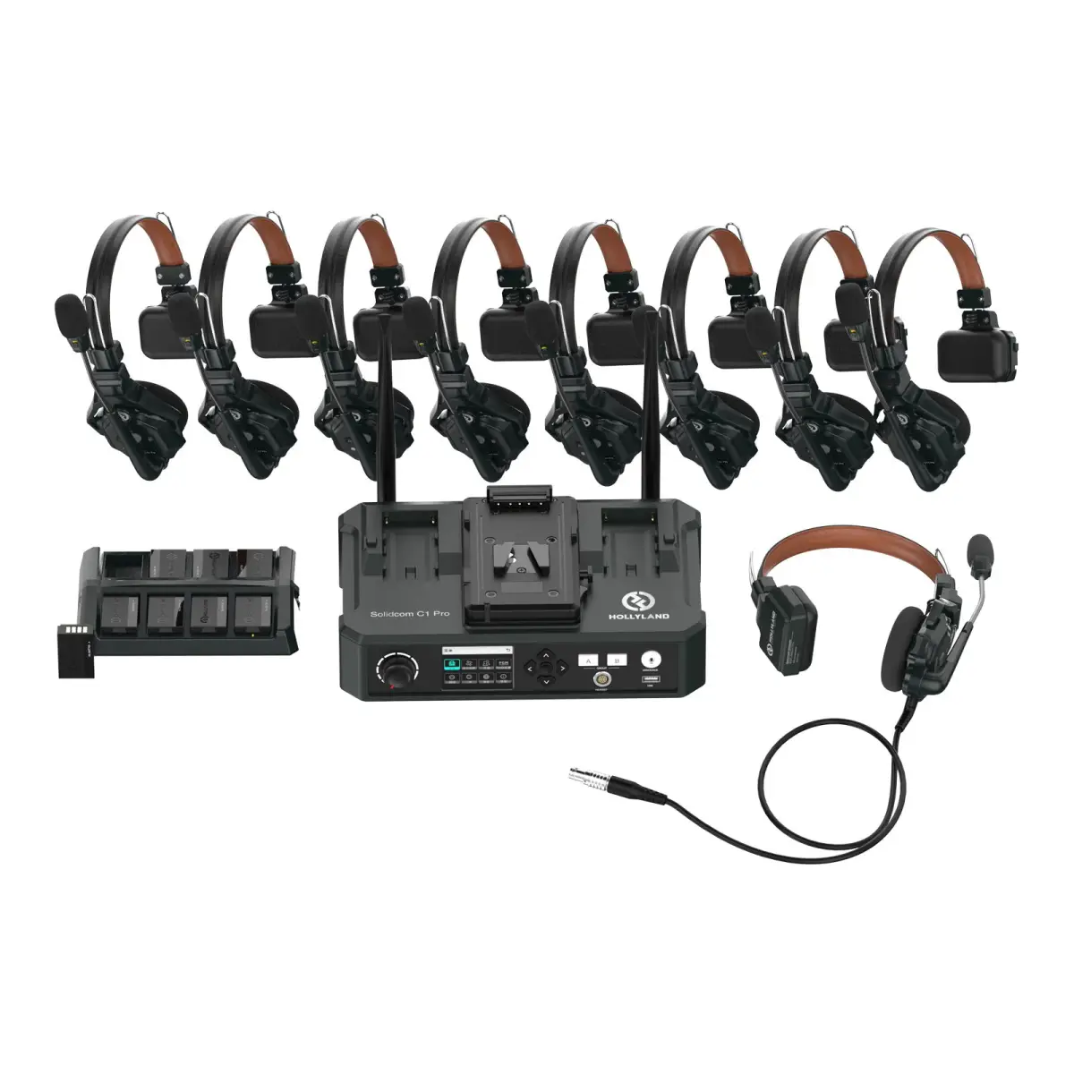 Solidcom C1 Pro 9 Way Comms System (1C Pro HUB 8S) - HL0007