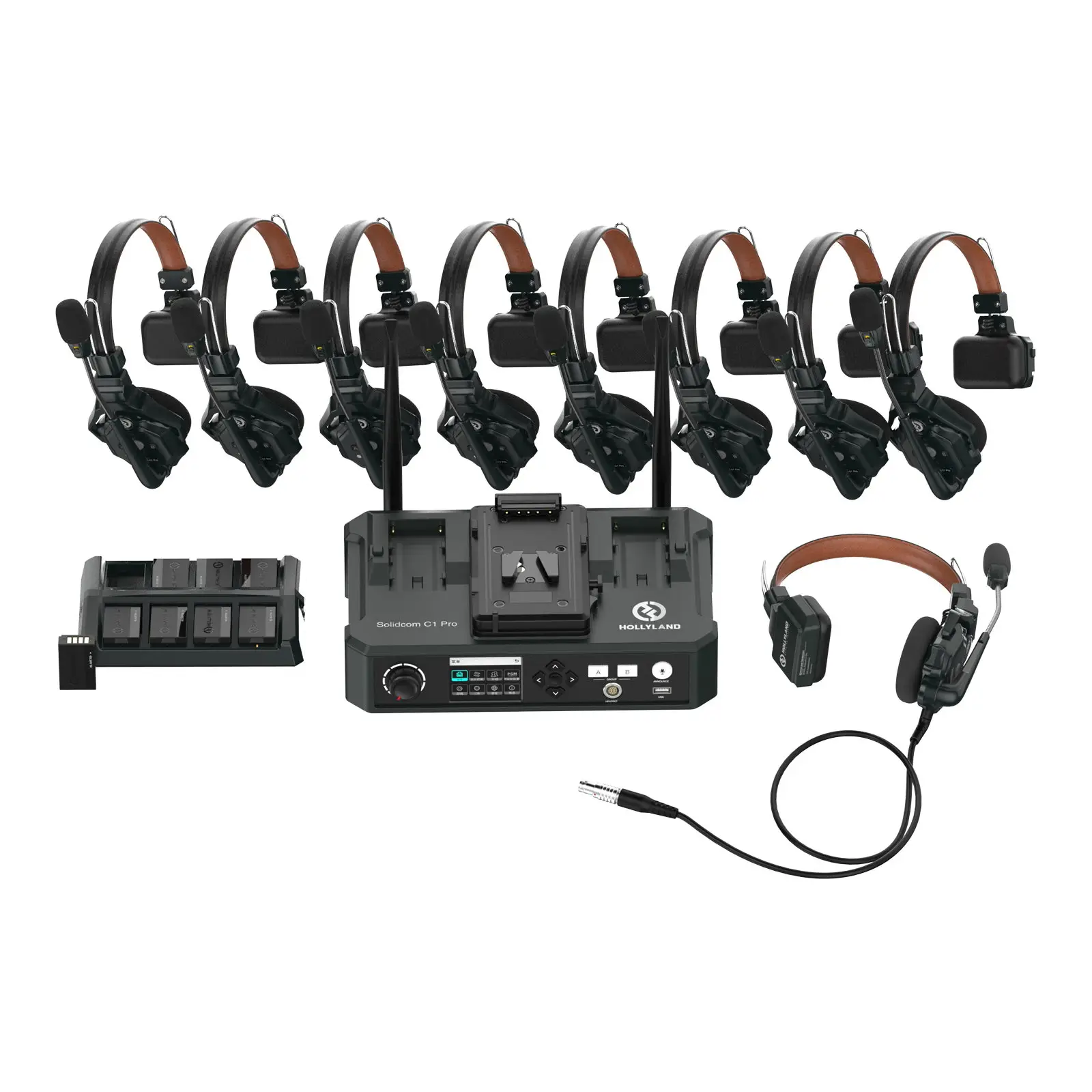 Solidcom C1 Pro 9 Way Comms System (1C Pro HUB 8S) - HL0007