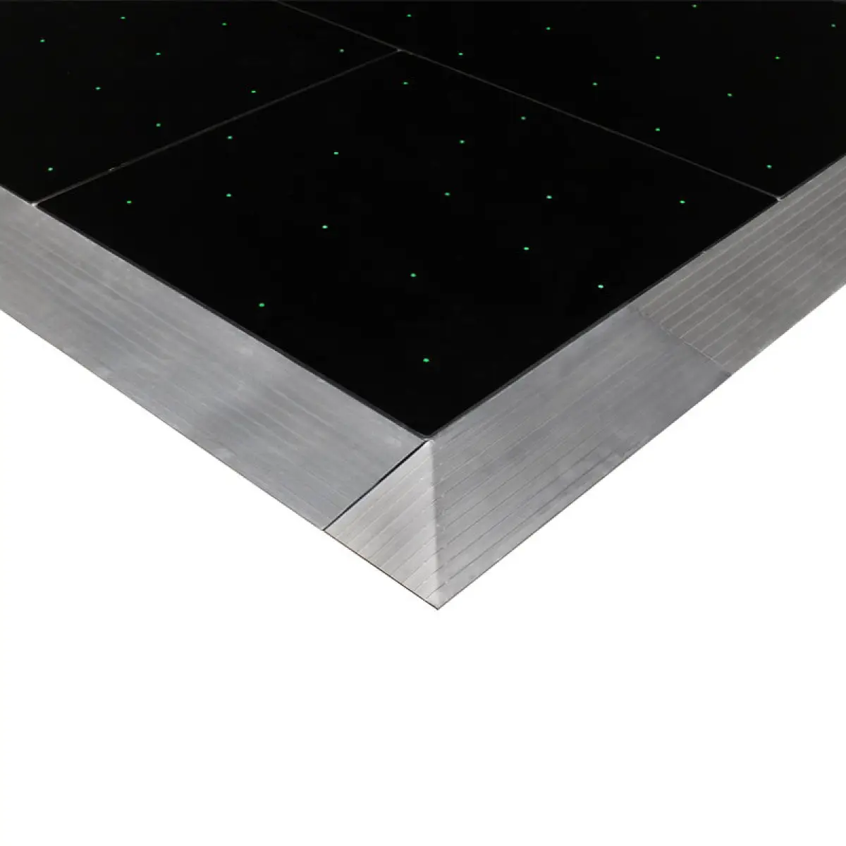 Black RGB Starlit 2ft x 4ft Dance Floor Panel - LEDJ436