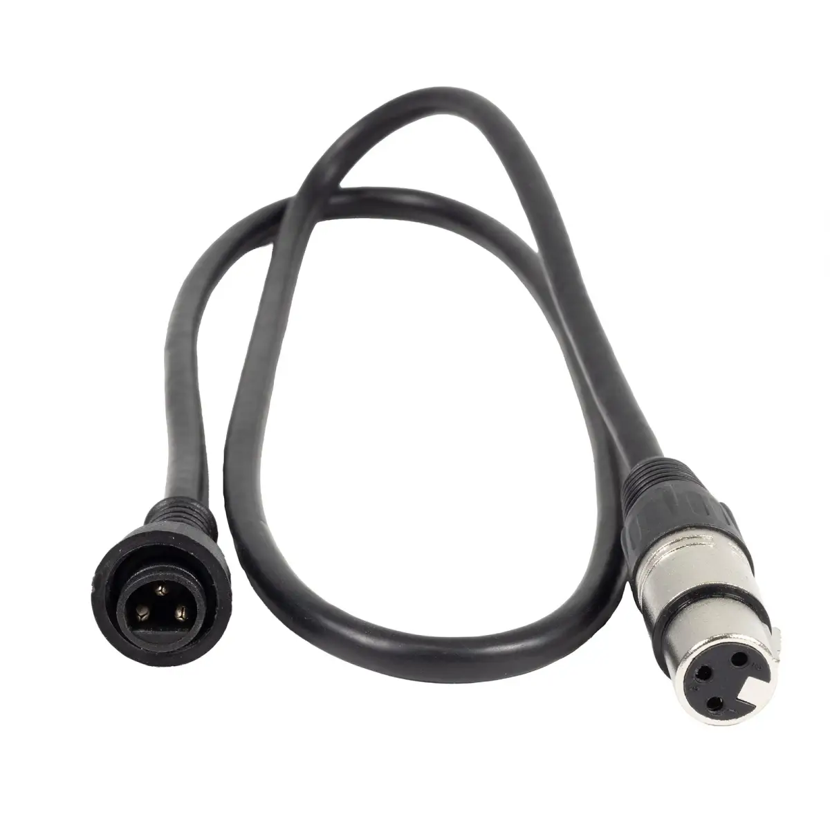1m DMX XLR 3-Pin Female โ Hydralock DMX Male Cable - LEDJ92