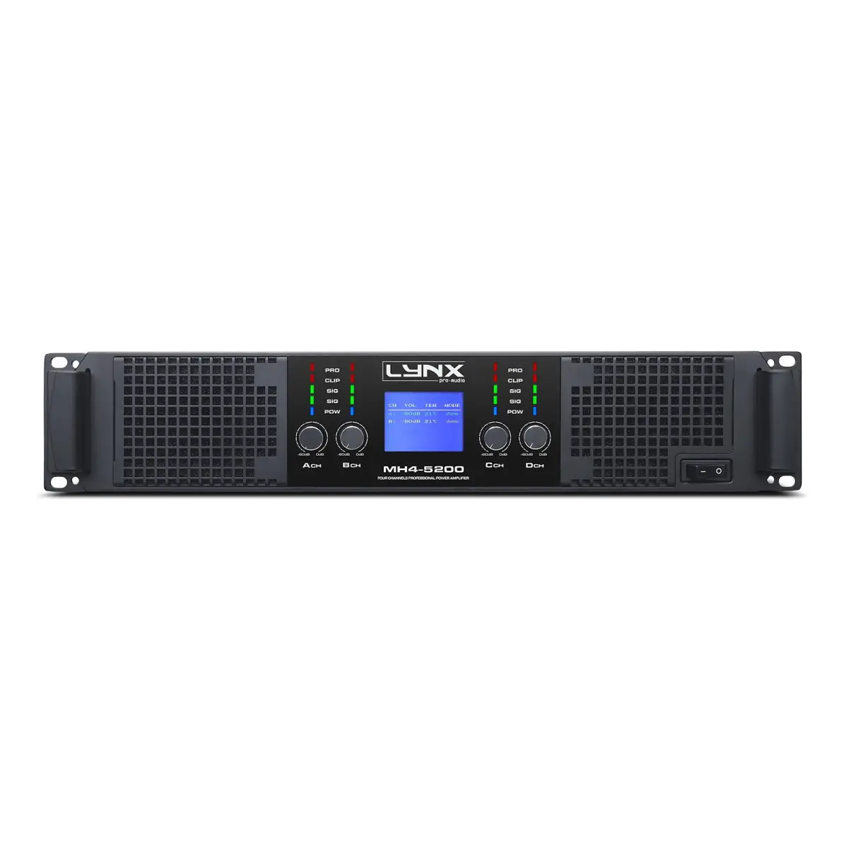 4 Channel Power Amplifier 4x 1300W MH4-5200 - LYNX065
