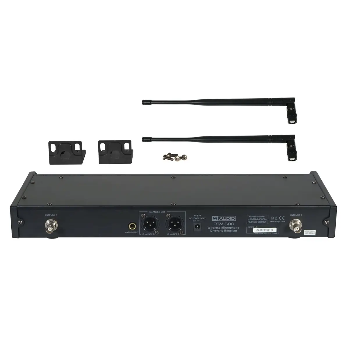 DTM 600 Twin Beltpack Diversity System (606.0Mhz-614.0Mhz) V2 Software - MIC72AV2