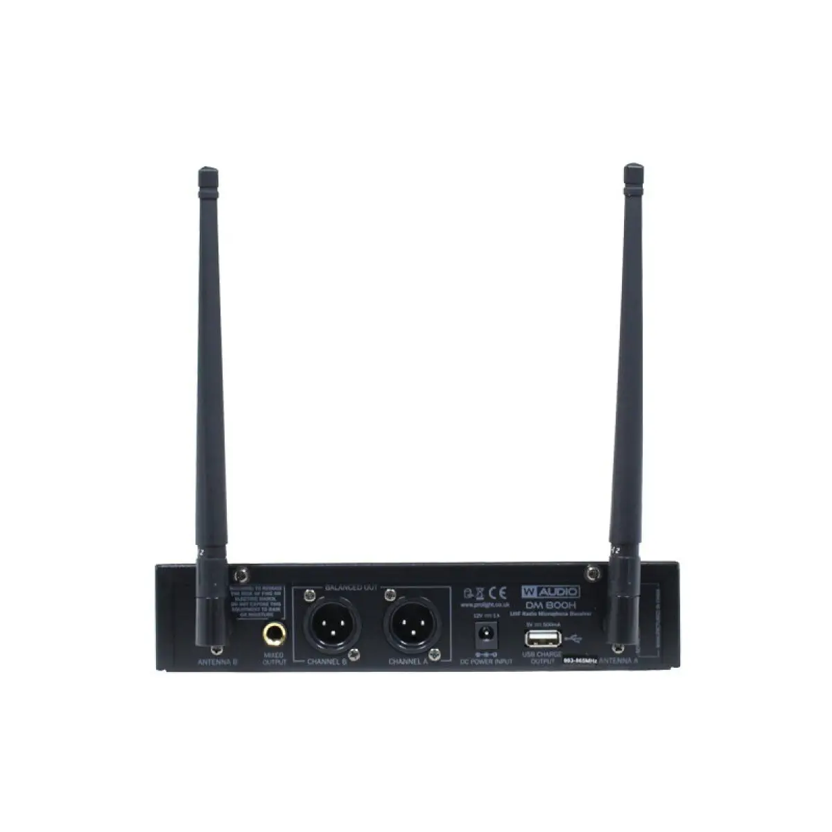 DM 800H Twin Handheld UHF System (863.0Mhz-865.0Mhz) - MIC78