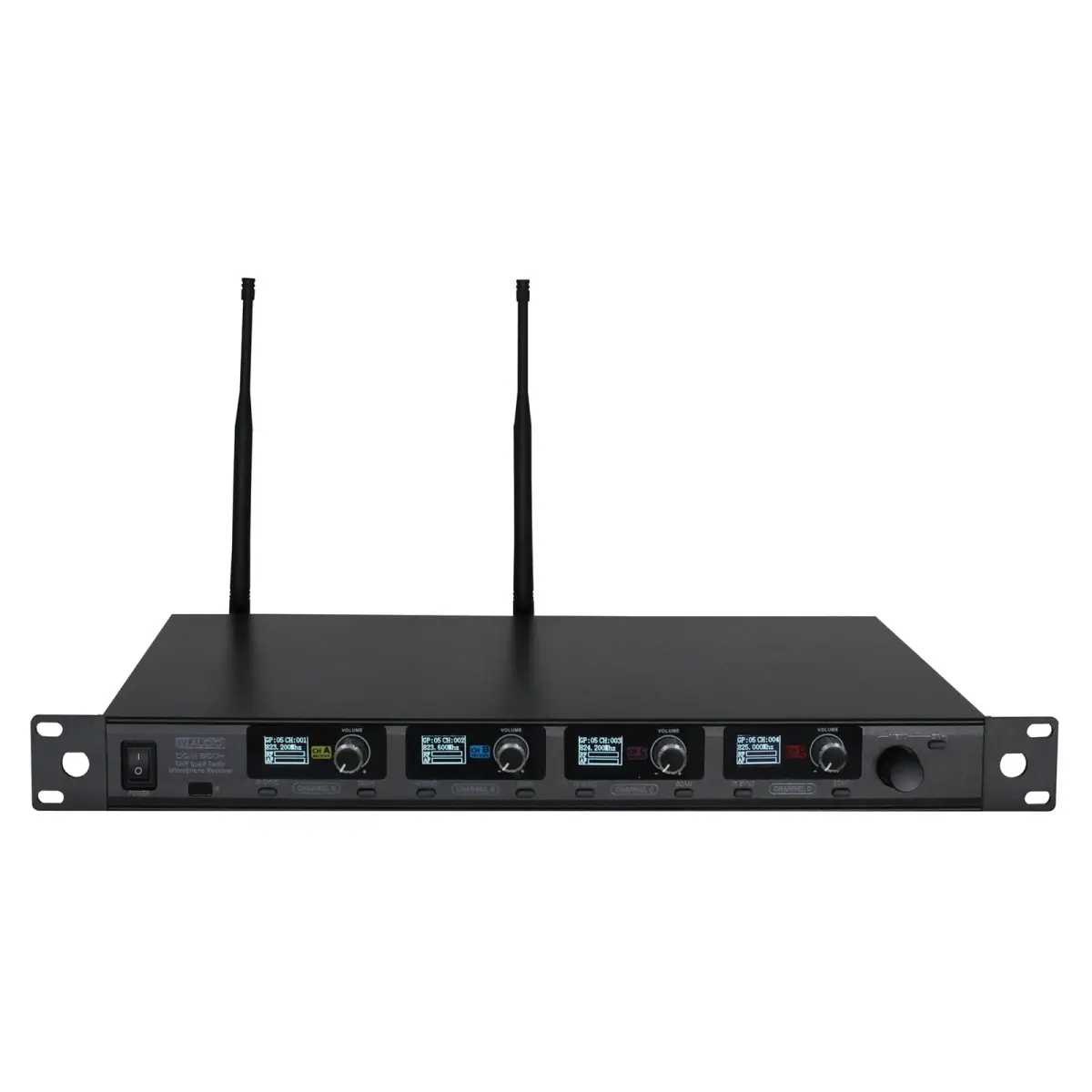 DQM 800H Quad Handheld UHF Radio Microphone System (823Mhz-865Mhz) - MIC82