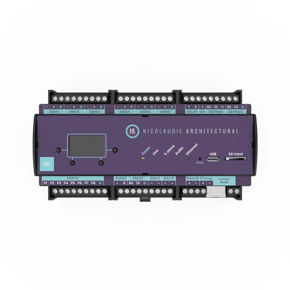 DINA-DR1-LITE DIN Rail Lighting Controller - NA0009