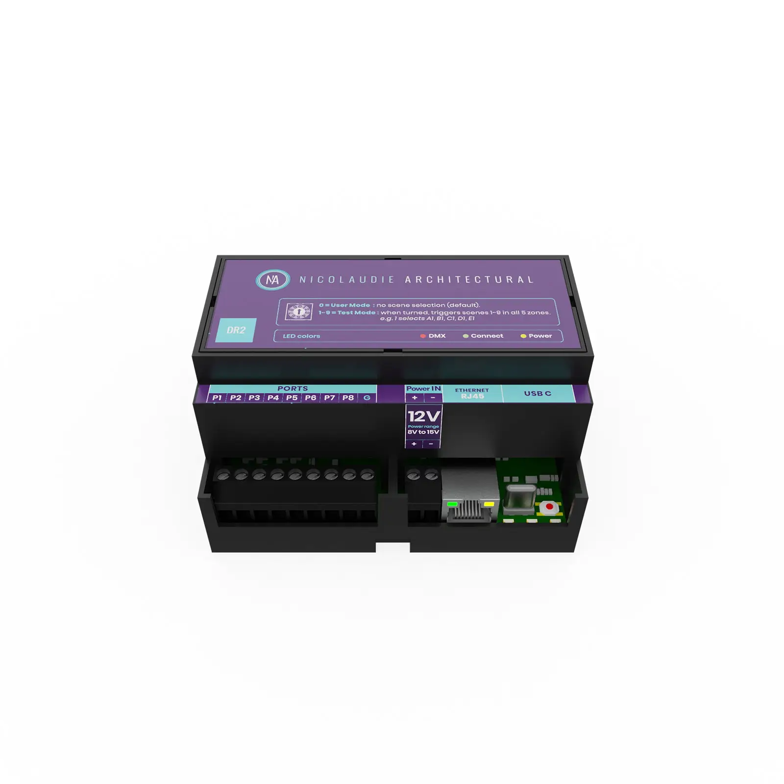 DINA-DR2 DIN Rail Lighting Controller - Image 3