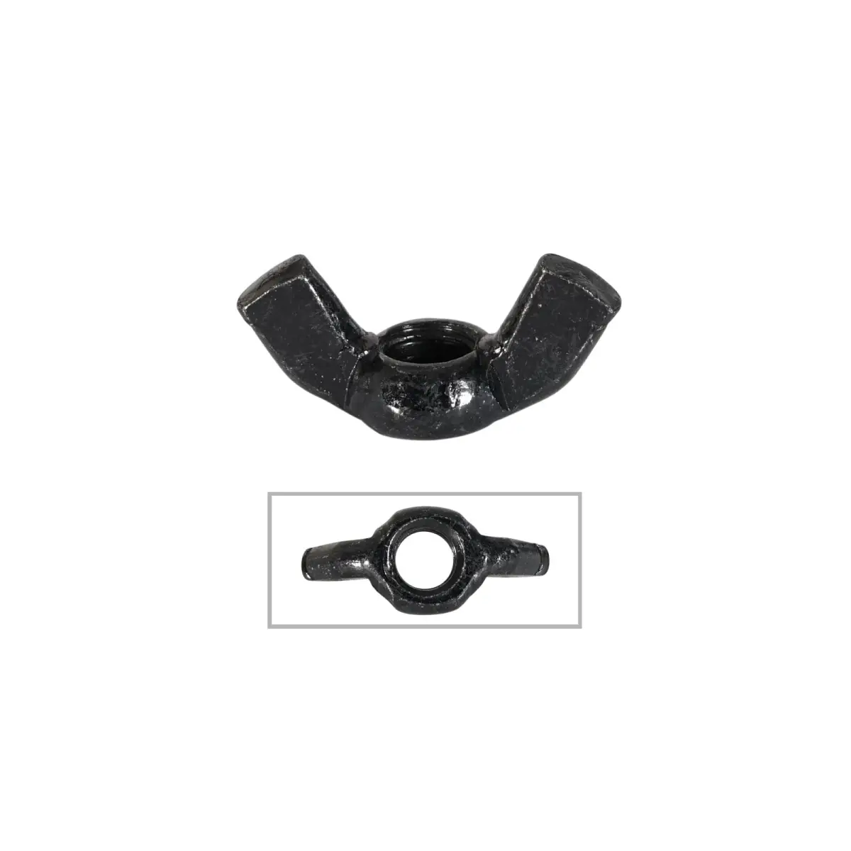 Black M10 Wing Nut - NUT010