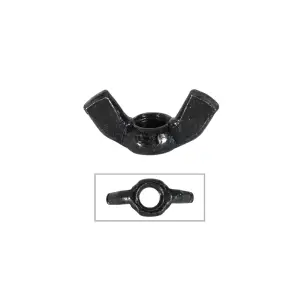 Black M10 Wing Nut - NUT010