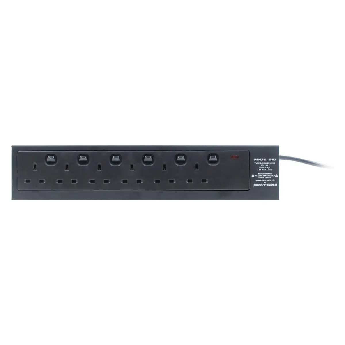 6 Way PDU with Individually Switchable Outlets (PDU6SW) - PENN101