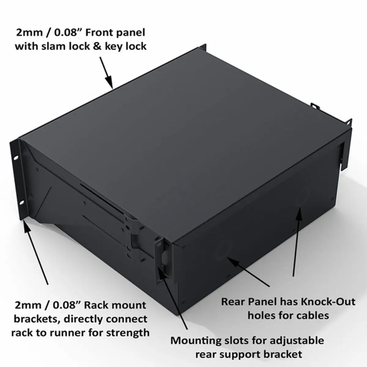 3U Touring Grade Rack Drawer (R2293/3UK) - PENN116