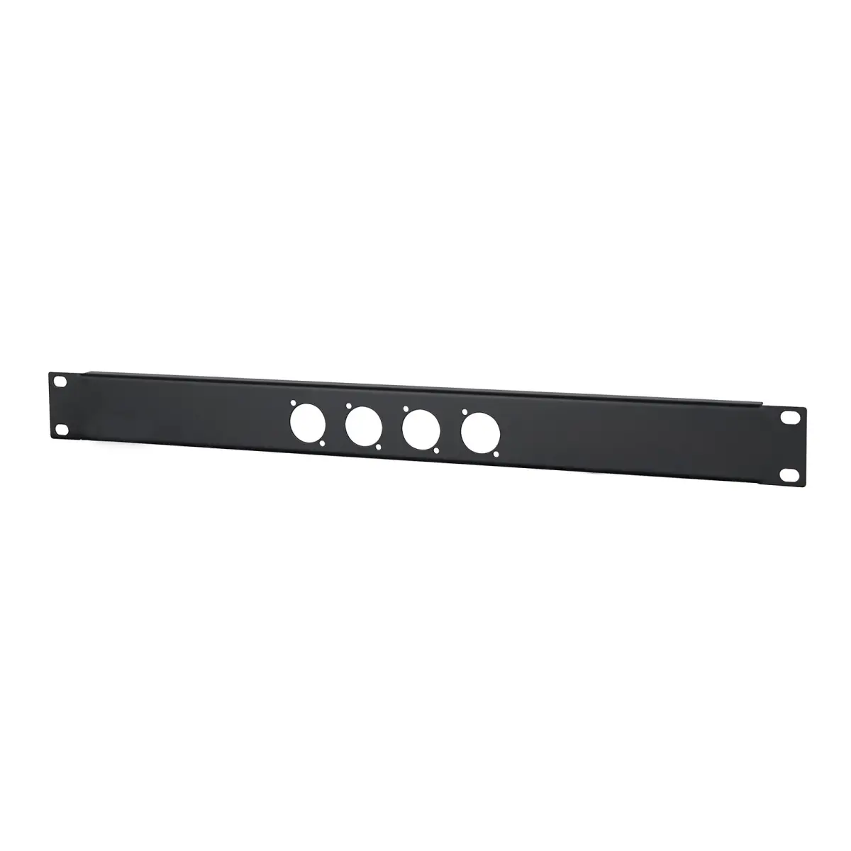 1U 19" Punched Rack Panel – 4 D Type (R1269/1UK/04) - PENN142