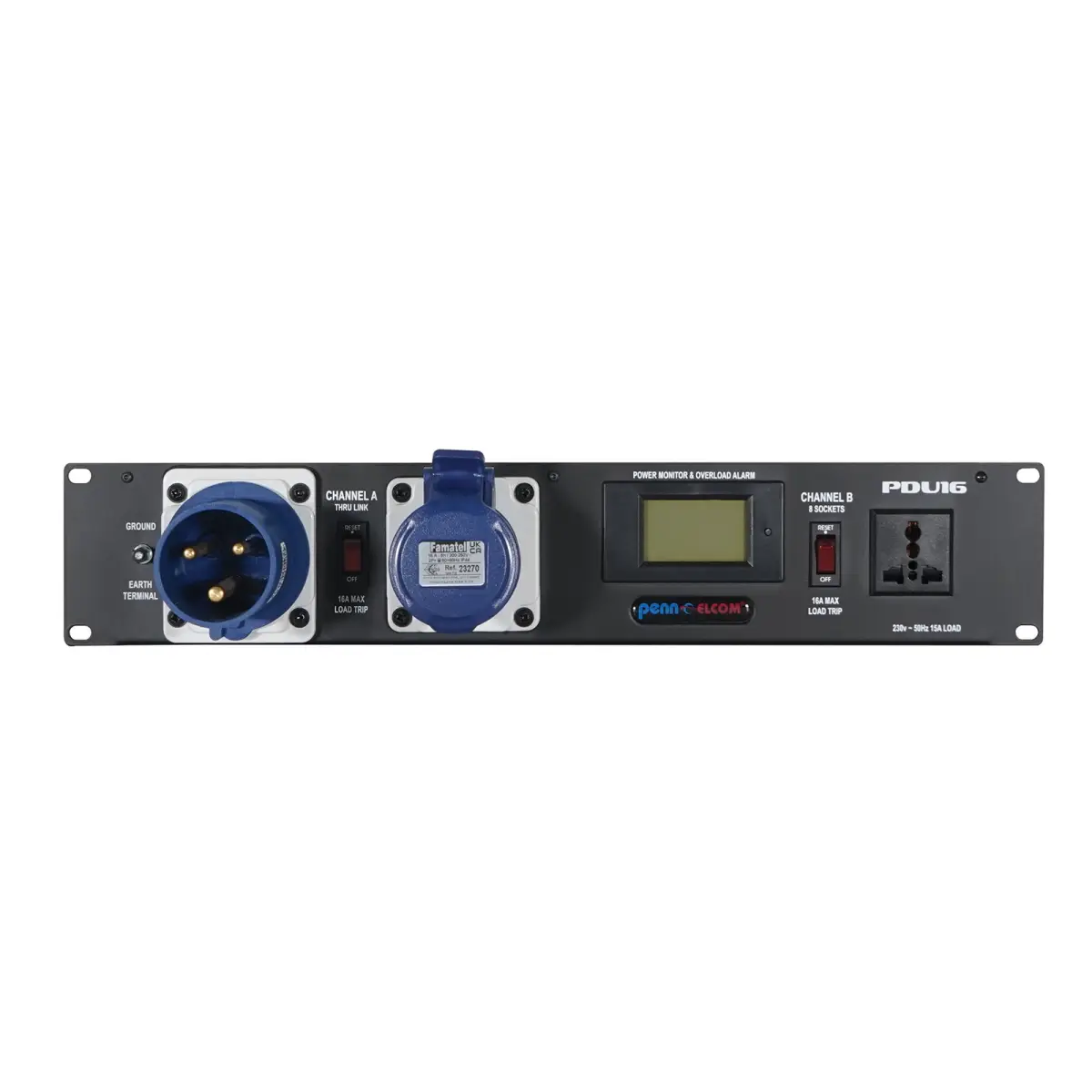 2U 32A Rackmount Power Distribution Unit (PDU16-UN32) - PENN148