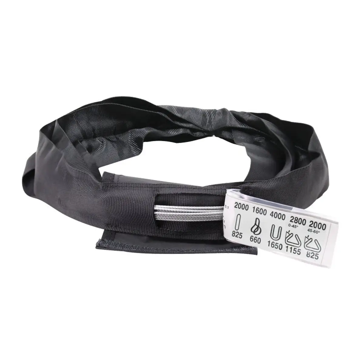 Black Softsteel 2 Ton WLL Working Length 1m - RIGG011