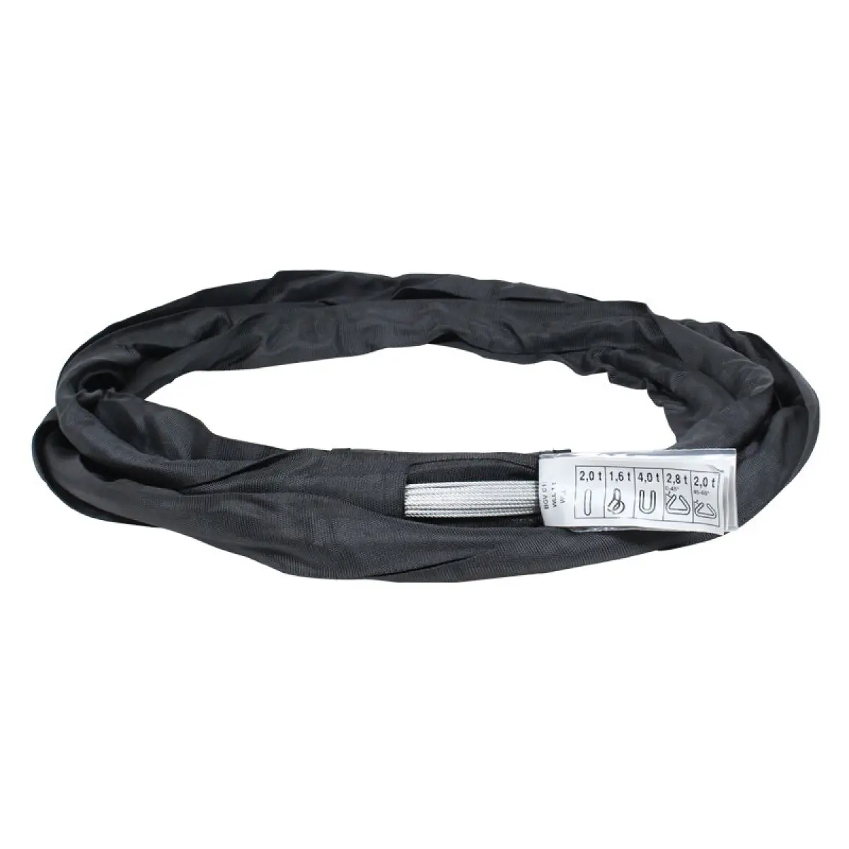 Black Softsteel 2 Ton WLL Working Length 3m - RIGG041