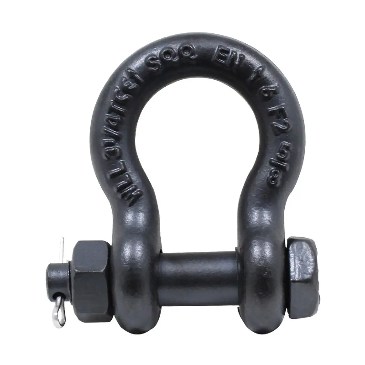 3.25 Ton Black Bow Shackle with Safety Pin - RIGG059