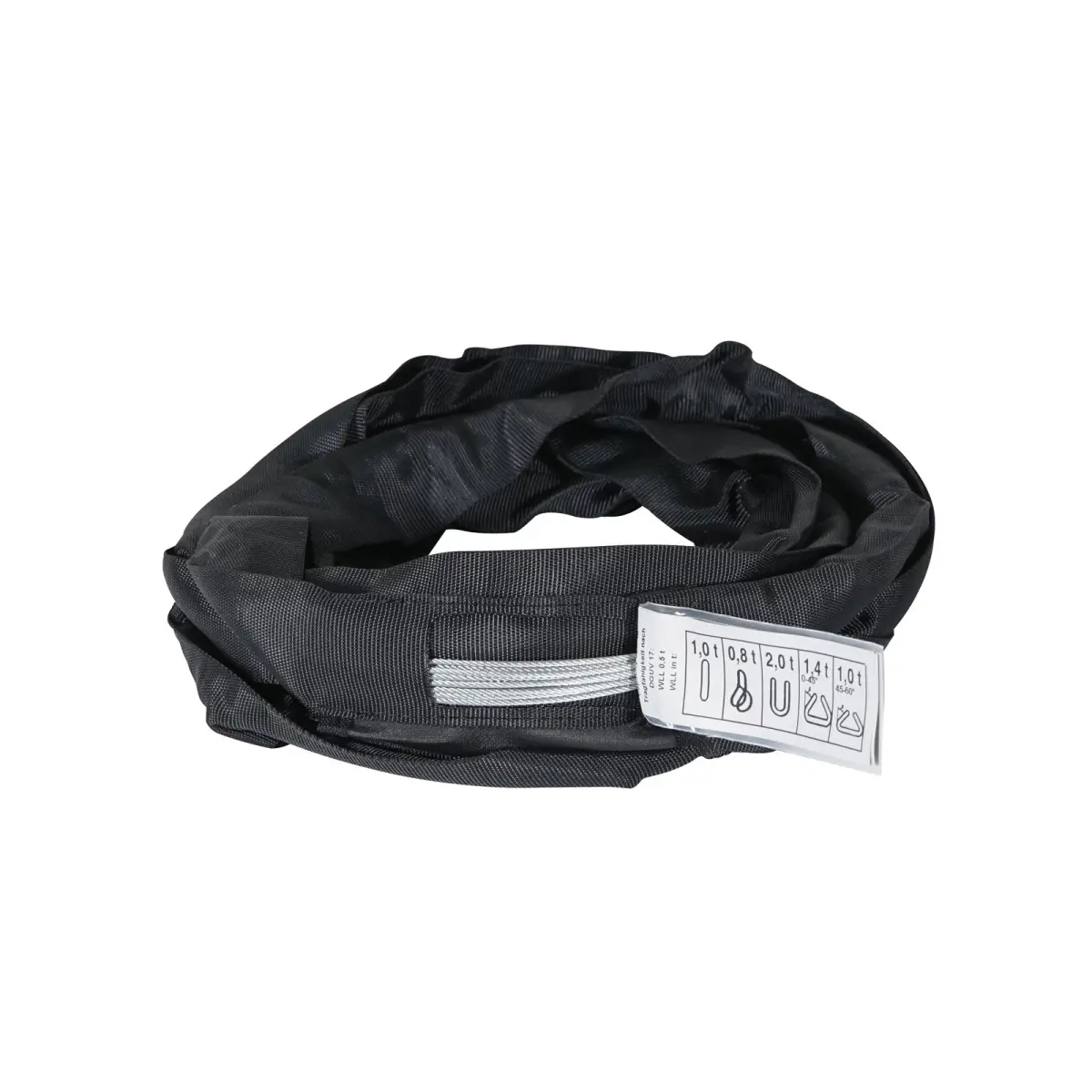Black Softsteel 1 Ton WLL Working Length 3m - RIGG093