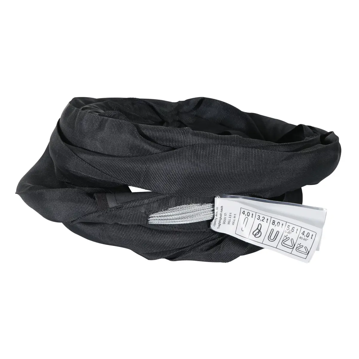 Black Softsteel 4 Ton WLL Working Length 3m - RIGG095