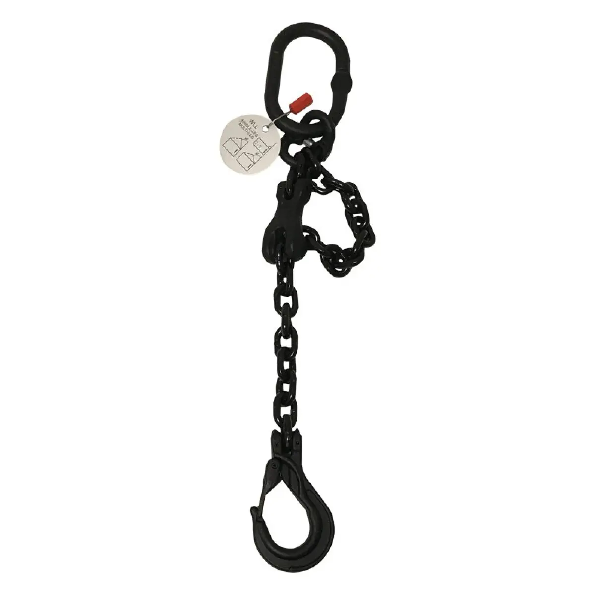 BLP Grade 8mm Black Sling Chain 2.5T WLL 1.5m - RIGG125