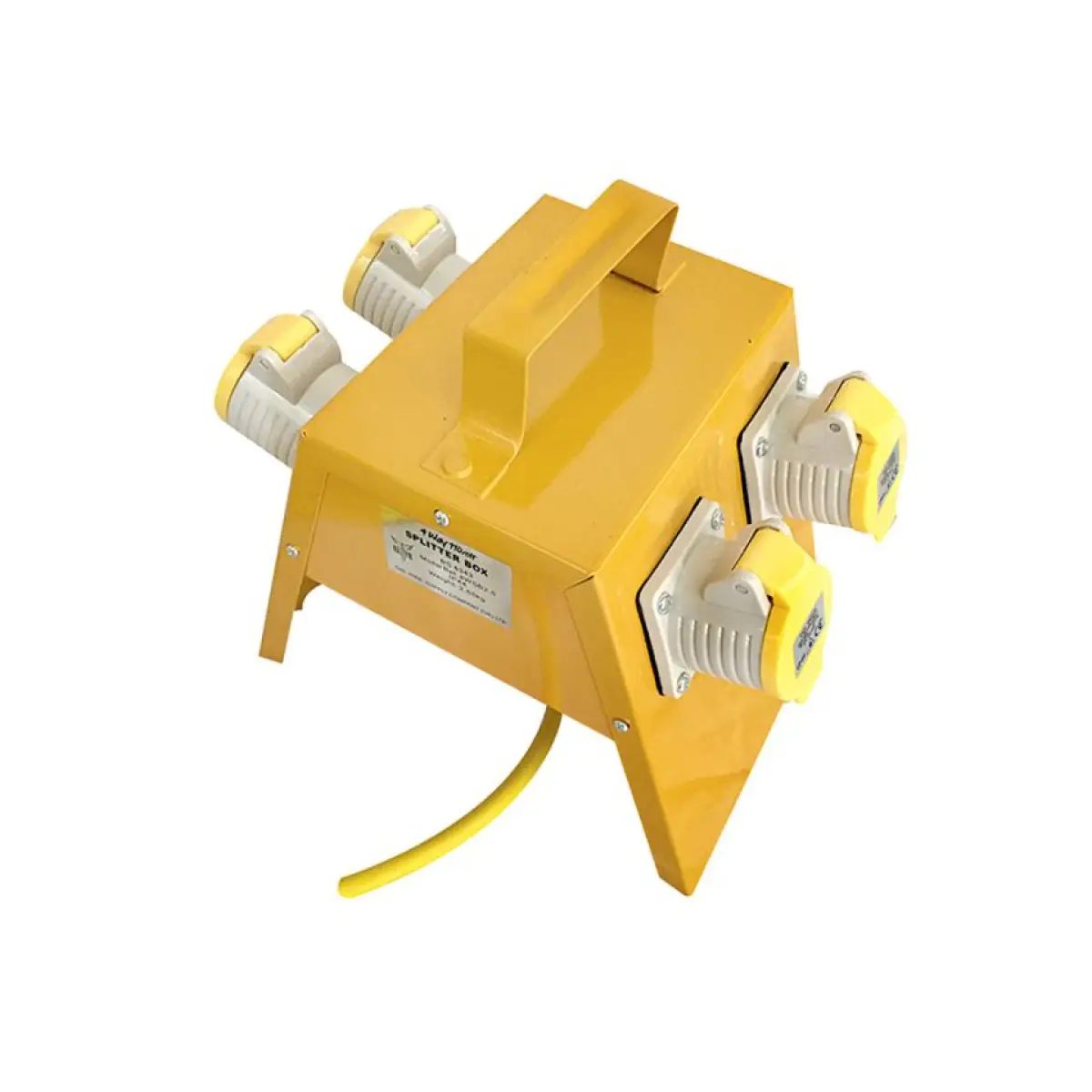 Elite 110 Volt 16 Amp Plug Four Way Splitter Box 4 x 16 Amp Sockets 4WSB2.5 - 4WSB2.5
