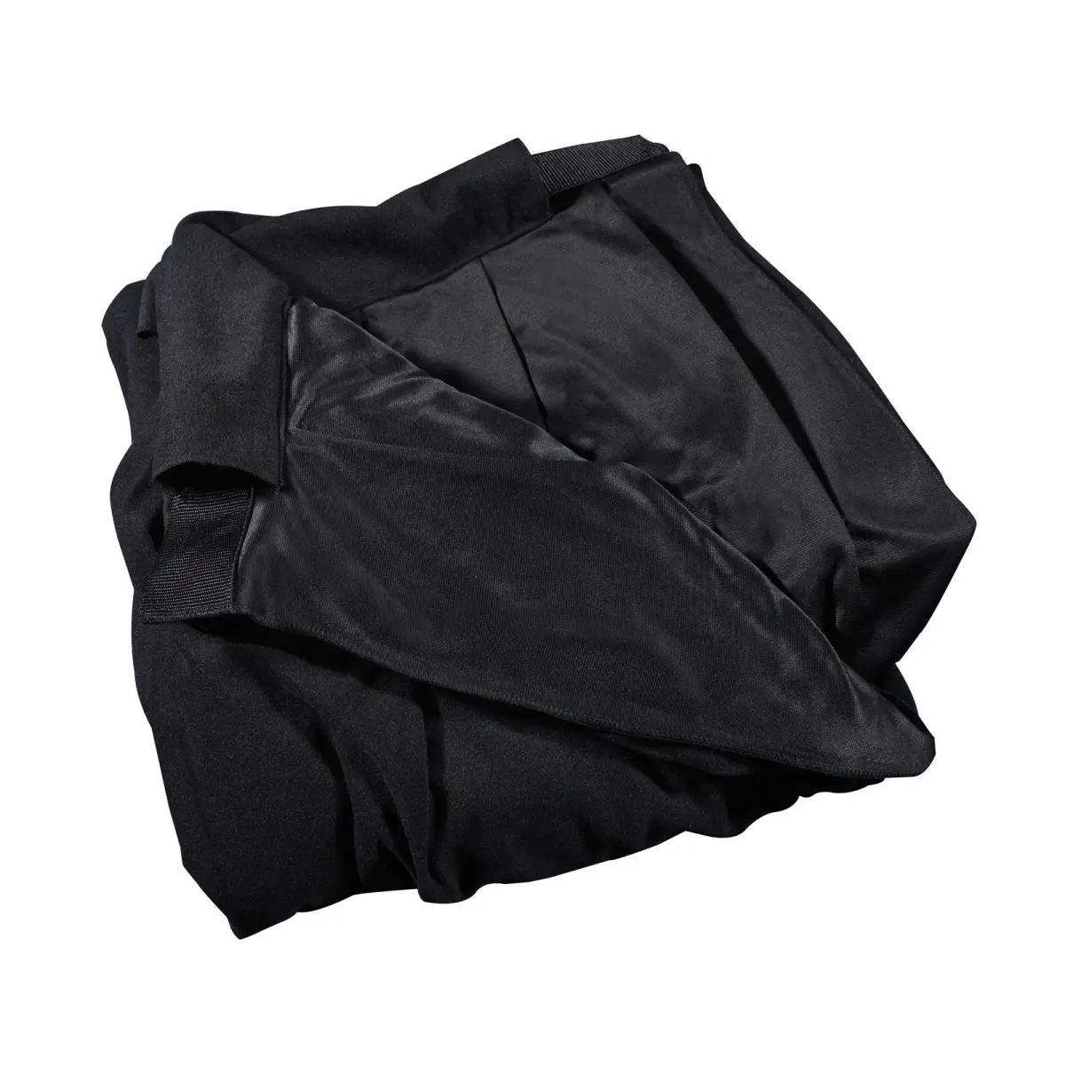 3 x 4m Black Molton Pleated Drape - STAR63