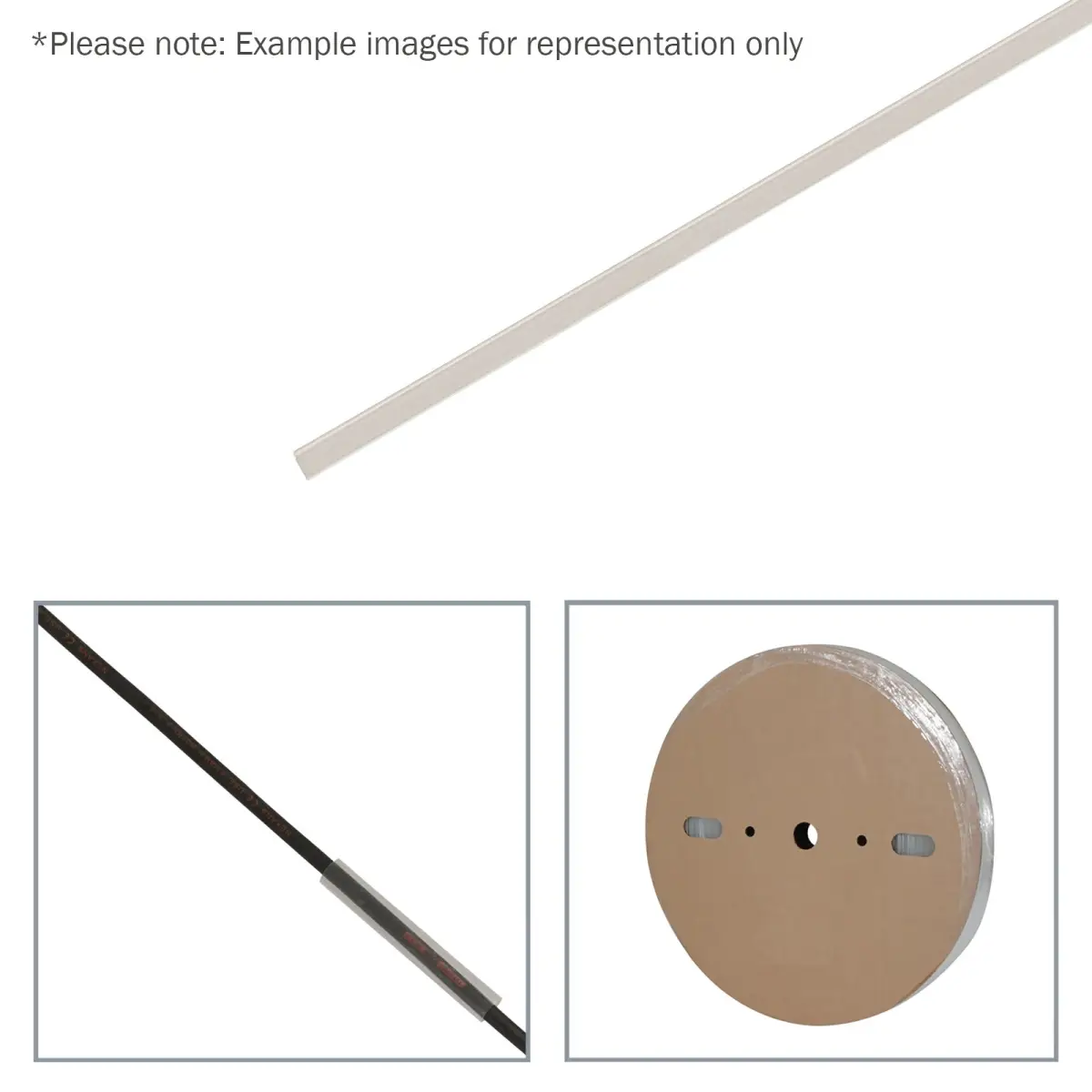 6.4mm (1/4") Heatshrink Tubing 2:1 Clear 100m - TAPE108