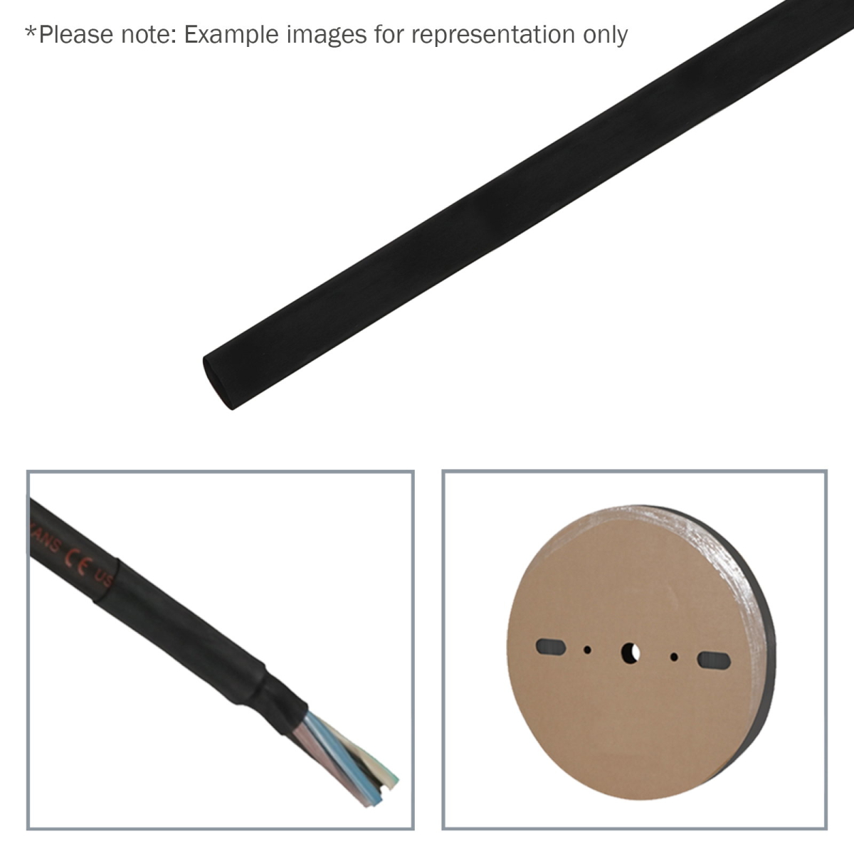 19mm (3/4") Adhesive Lined Heatshrink Tubing 3:1 Black 25m - TAPE123