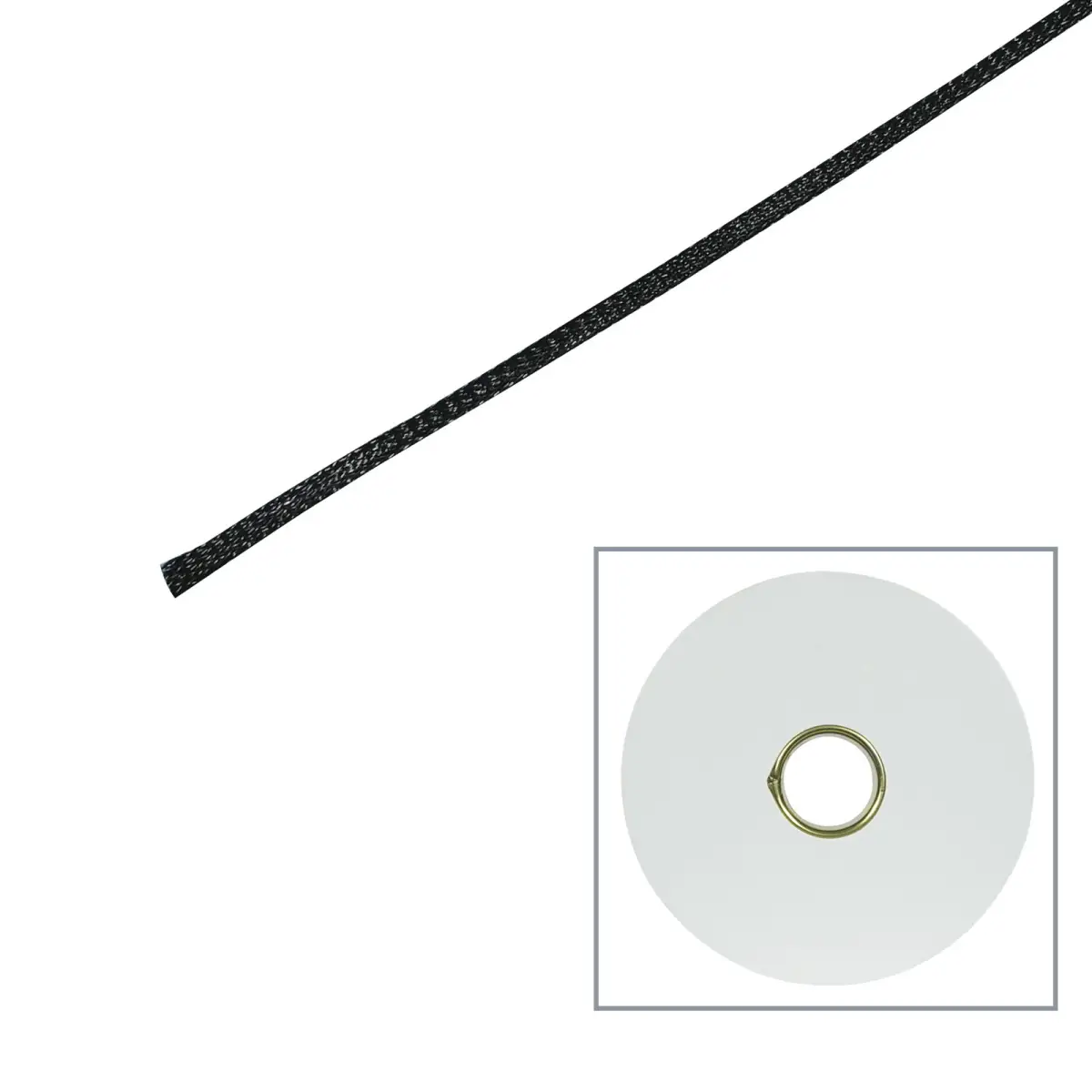 100m Polyester Expandable Braided Sleeving 3mm - TAPE130