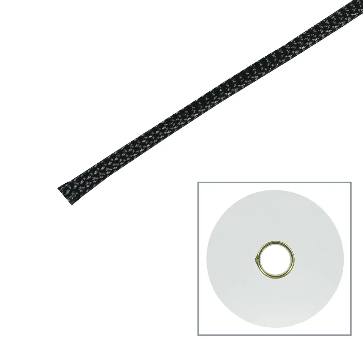 100m Polyester Expandable Braided Sleeving 6mm - TAPE131