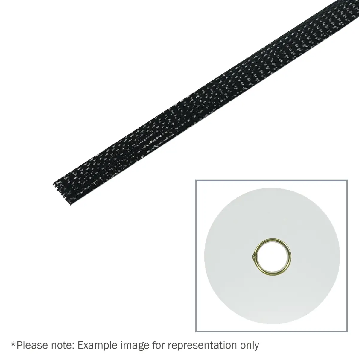 100m Polyester Expandable Braided Sleeving 8mm - TAPE132