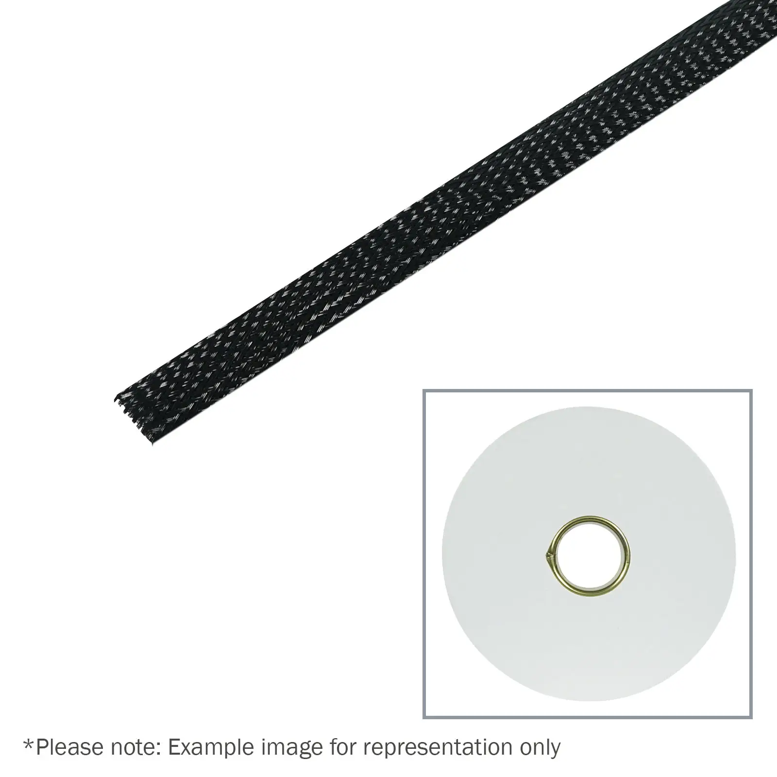 100m Polyester Expandable Braided Sleeving 8mm - TAPE132