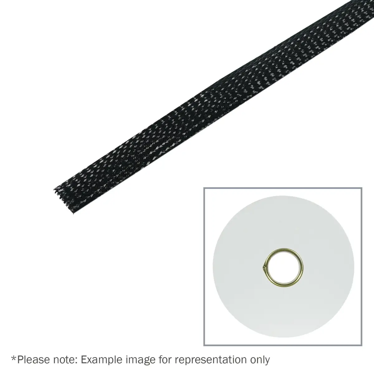 100m Polyester Expandable Braided Sleeving 12mm - TAPE133