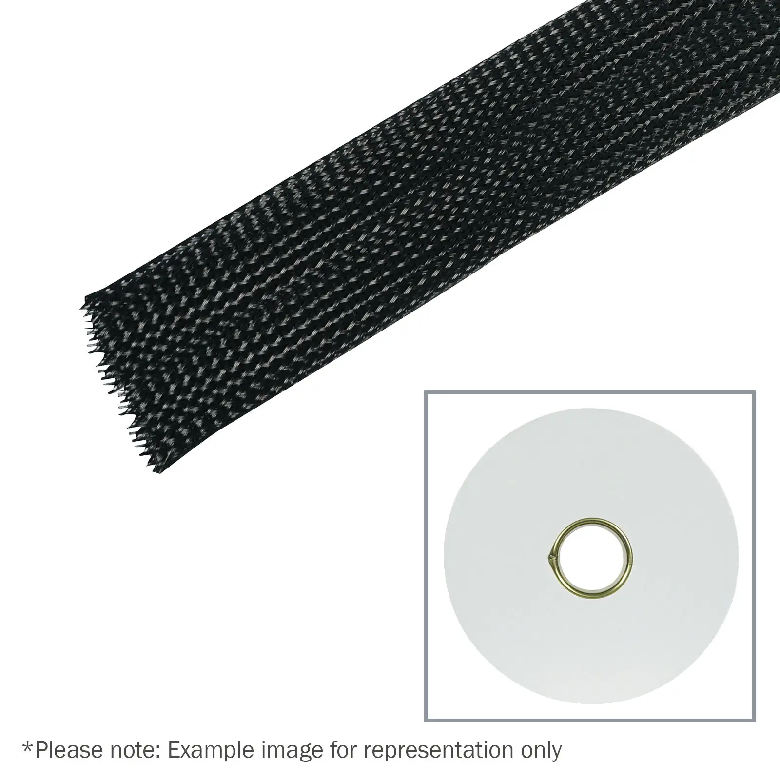 100m Polyester Expandable Braided Sleeving 48mm - TAPE136