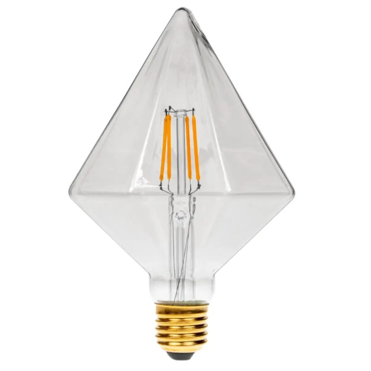 4W Dimmable LED Tri-Diamond Filament Lamp 1800K ES - TDIA/LEDFIL/4W/ESCD