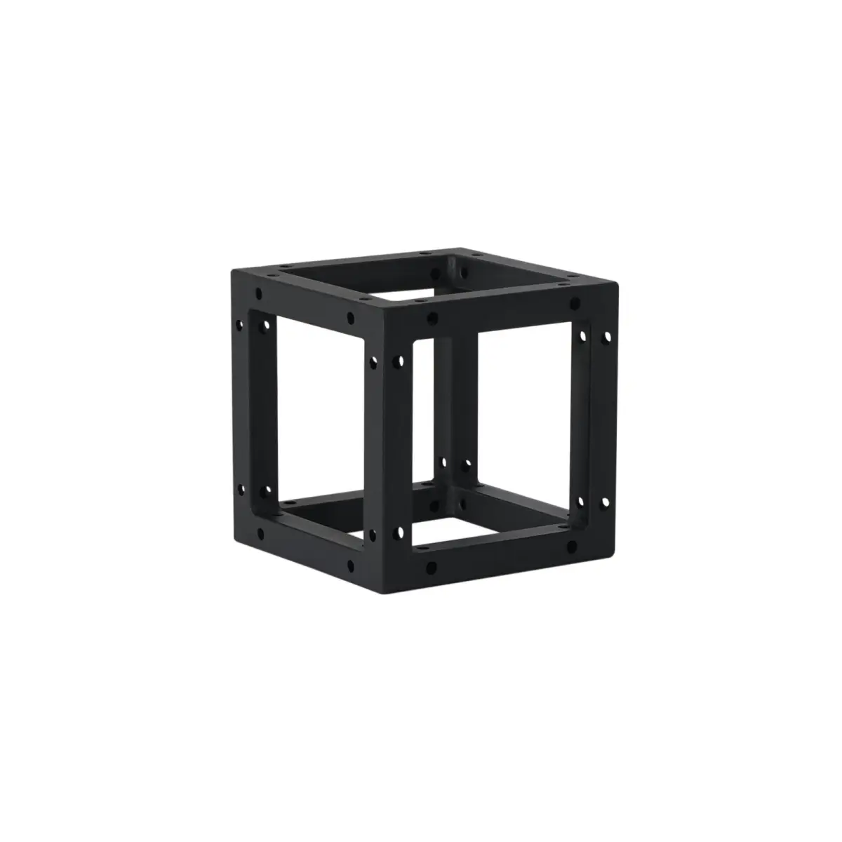 Quad Steel DecoTruss Box Corner Black - TRUS085