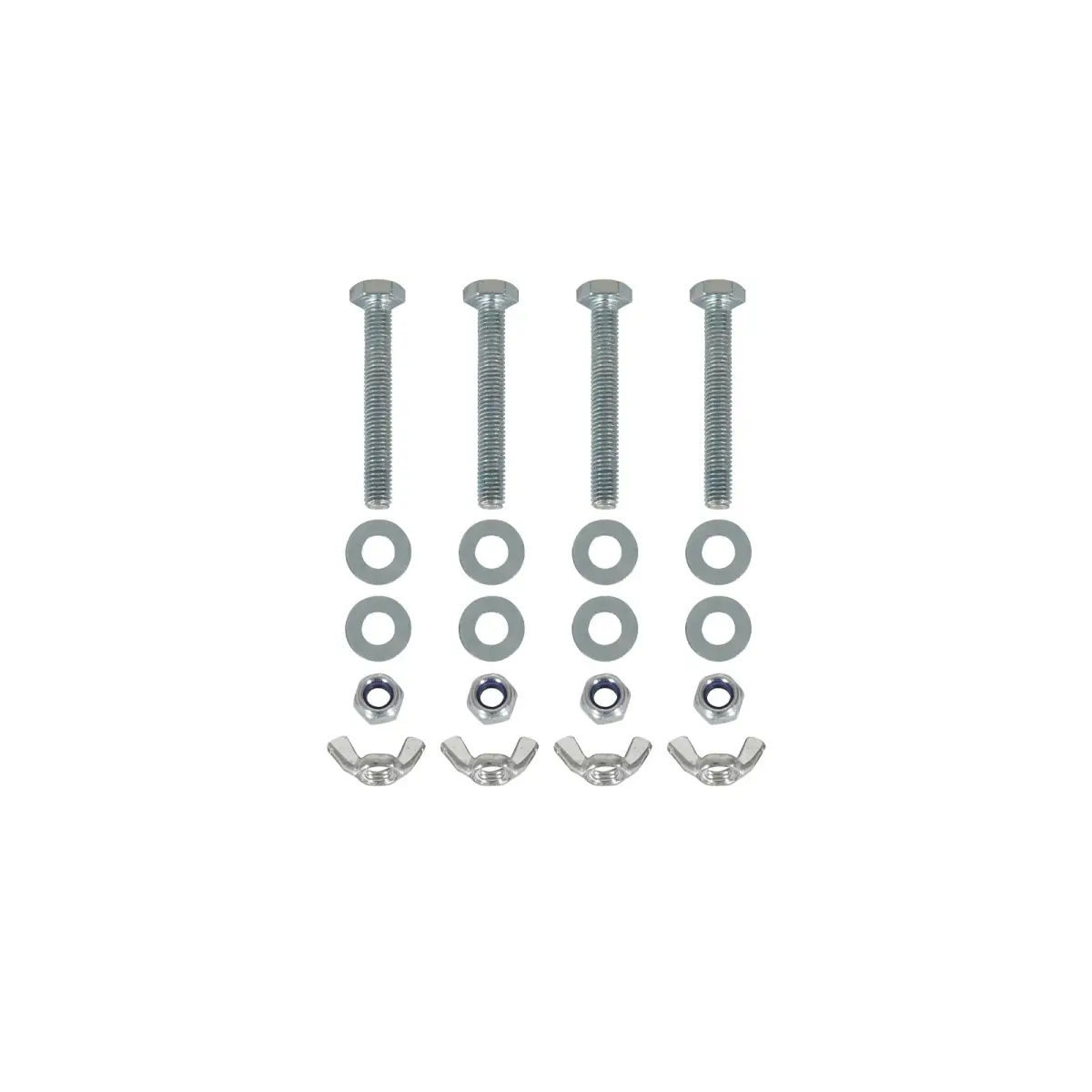 Quad Steel DecoTruss Bolt Pack Silver - TRUS088S