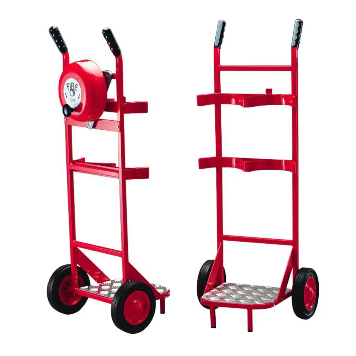 Fire Point Trolley Double Extinguisher With Rotary Alarm Hand Bell 46/57815 - 46/57815
