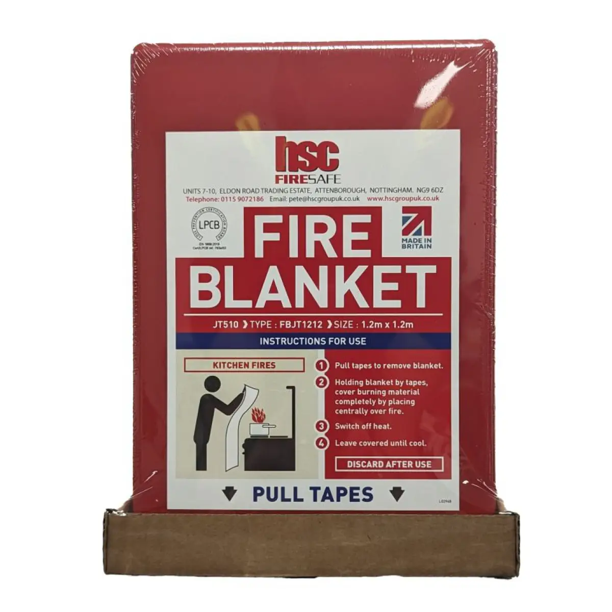 Fire Safety Wall Mounted Blanket 1.2 Metre 81/02338 - 81/02338