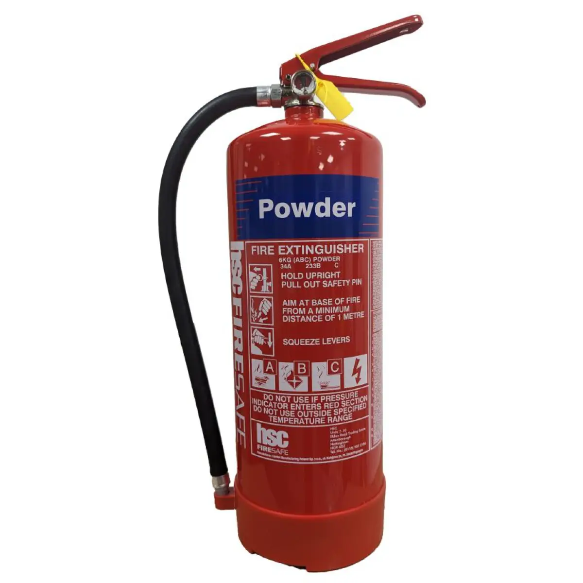 6kg Powder Fire Extinguisher 9310/00 - 9310/00