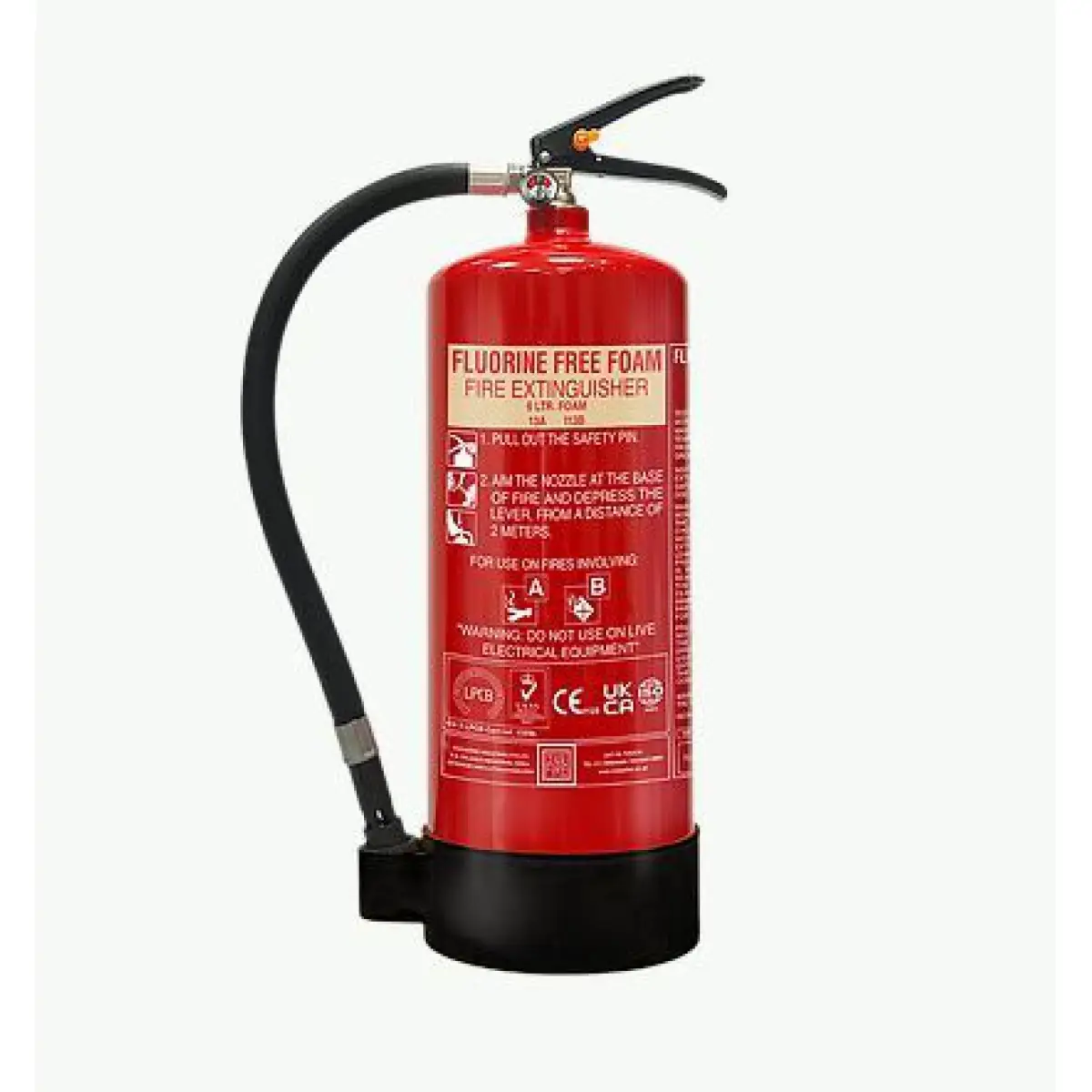 6 Litre Fluorine Free Foam Portable Fire Extinguisher CF001480A - CF001480A