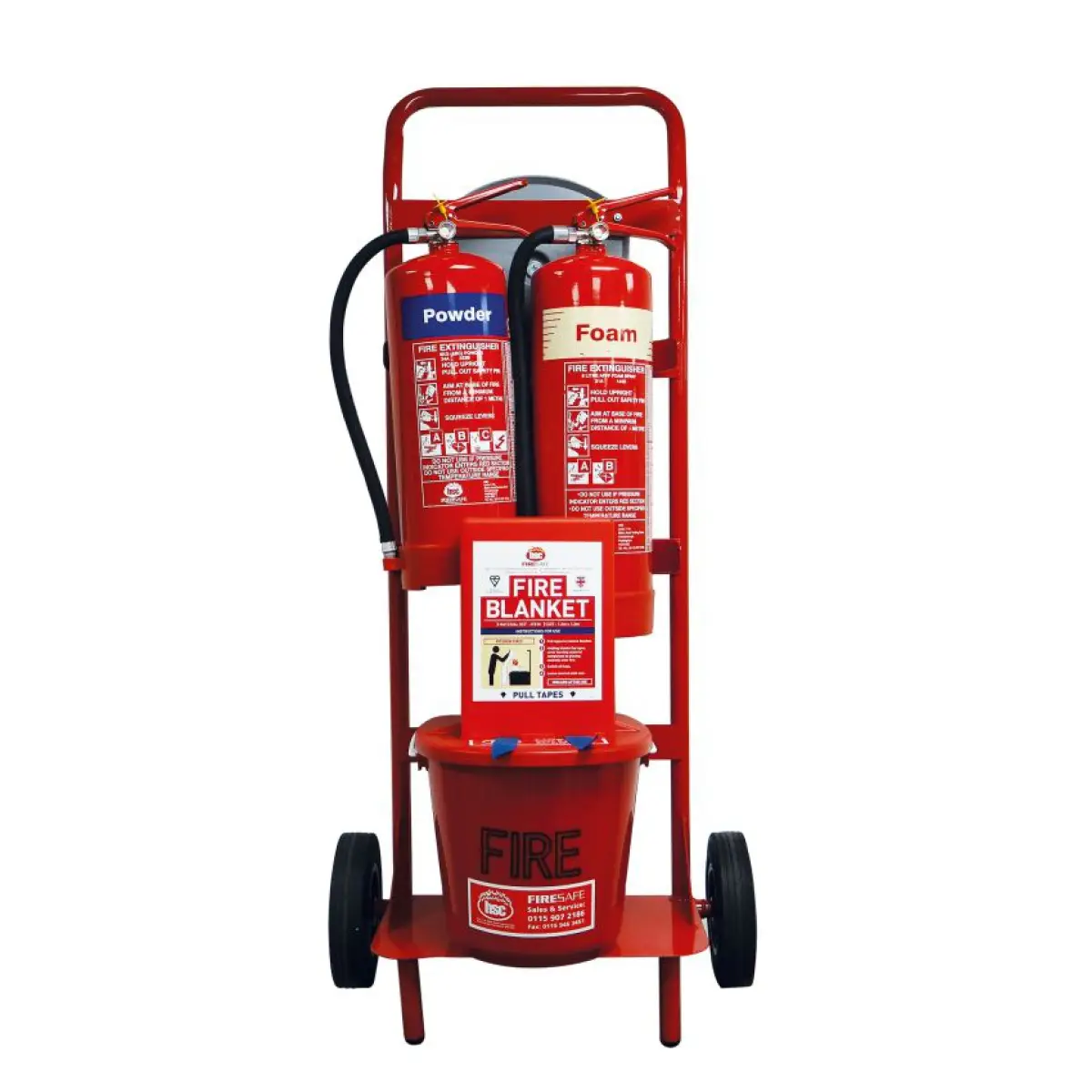 Mobile Fire Point Trolley Fluorine Free Foam & Dry Powder Extinguishers FPT1 - FPT1