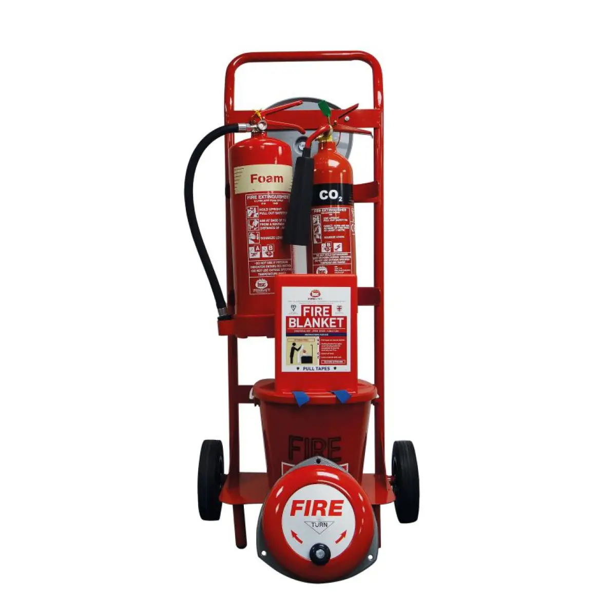 Mobile Fire Point Trolley Fluorine Free Foam & CO2 Extinguishers FPT3 - FPT3