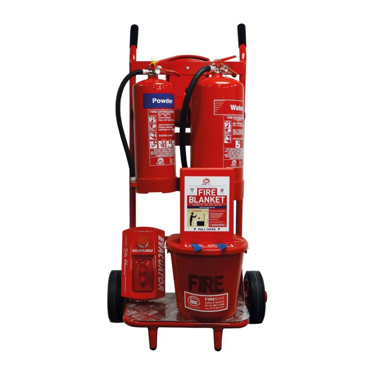 Mobile Fire Point Trolley Dry Powder & Water Extinguishers FPT6H - FPT6H