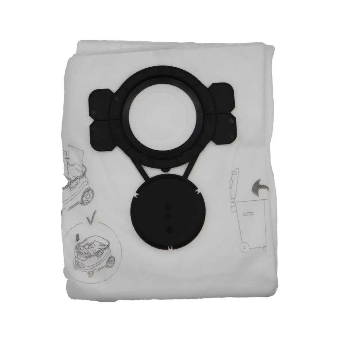 Nilfisk 107419593 FLEECE FILTER BAG (PKT 5) TO SUIT ATTIX 33-2M VAC 107419593 - 107419593