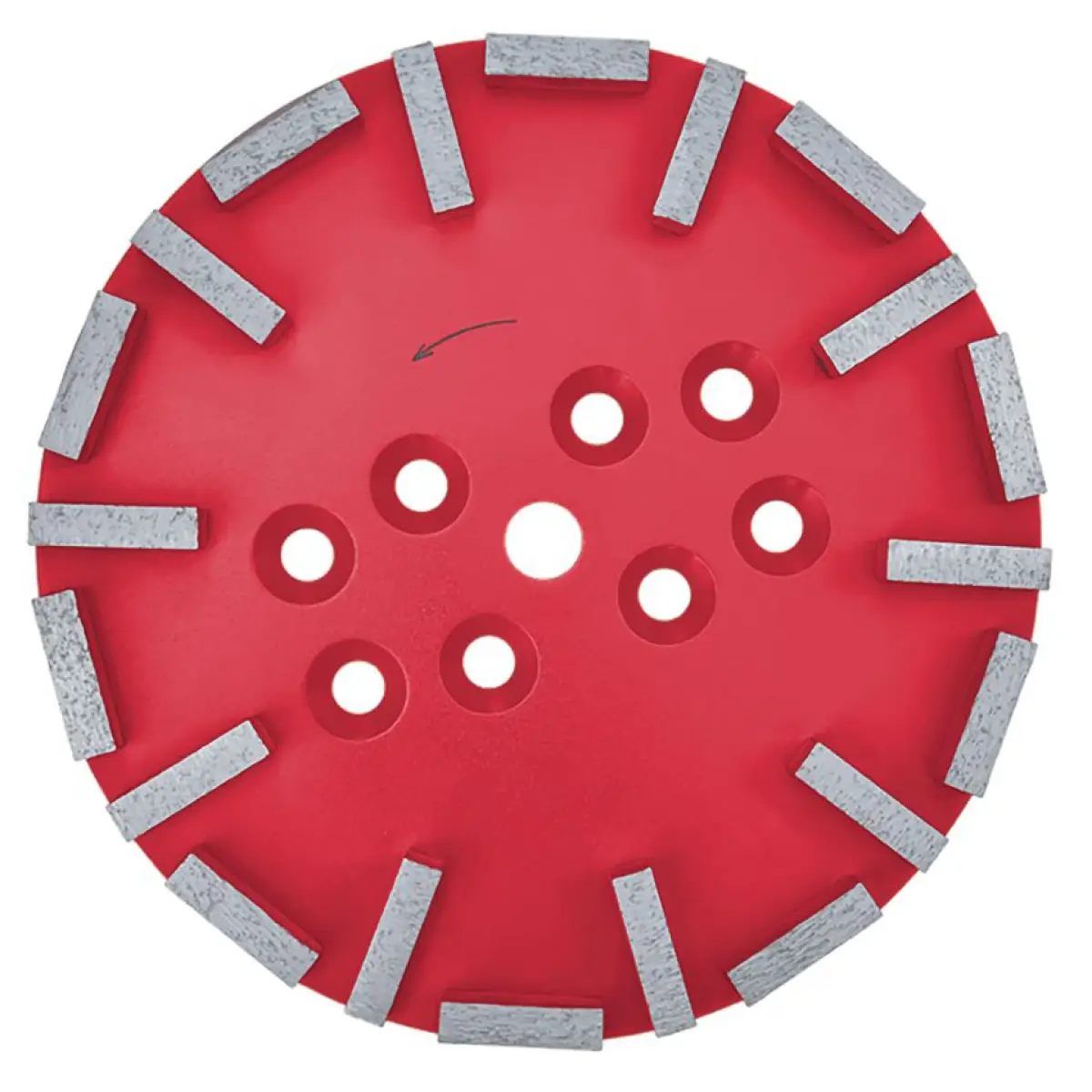 Vonarx 250mm Diamond Hard Concrete Grinding Disc Fits FG250S (Red) VA900966 - VA900966