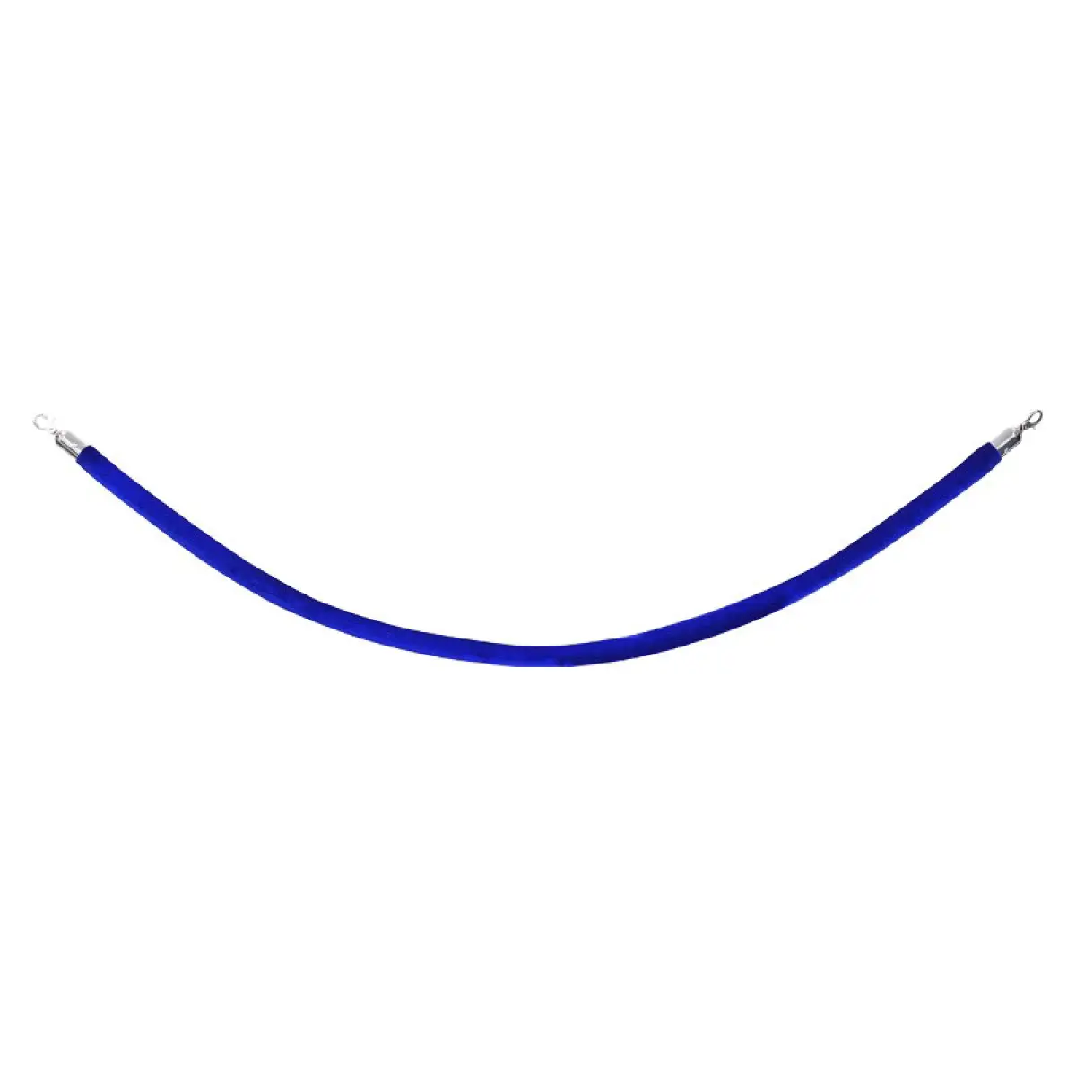 Chrome Barrier Rope Blue Velvet - ELUM312B