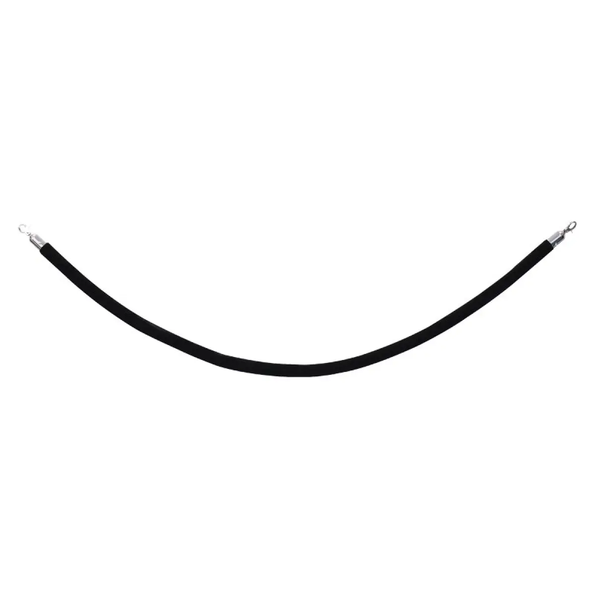 Chrome Barrier Rope Black Velvet - ELUM312C