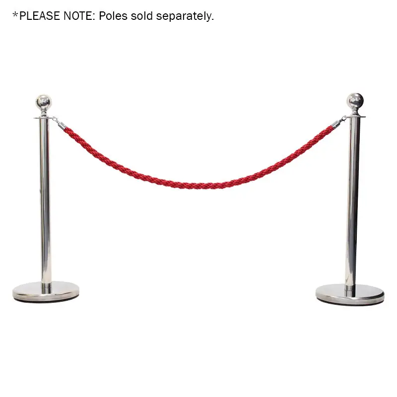Chrome Barrier Rope Red Twisted - Image 2