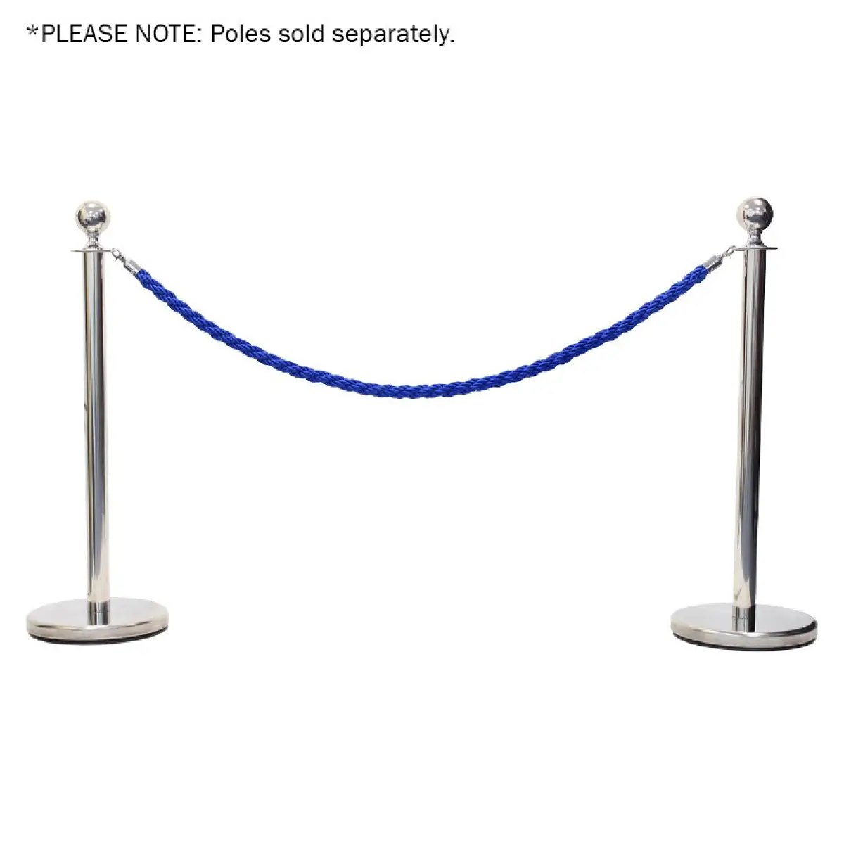 Chrome Barrier Rope Blue Twisted - ELUM312E