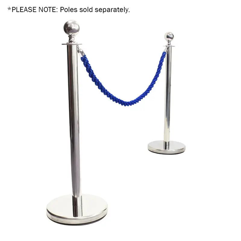 Chrome Barrier Rope Blue Twisted - Image 3